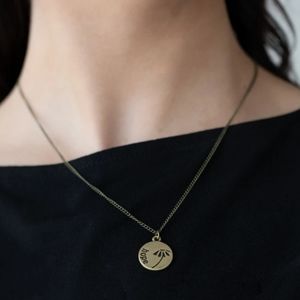 Brass necklace/earrings paparazzi
